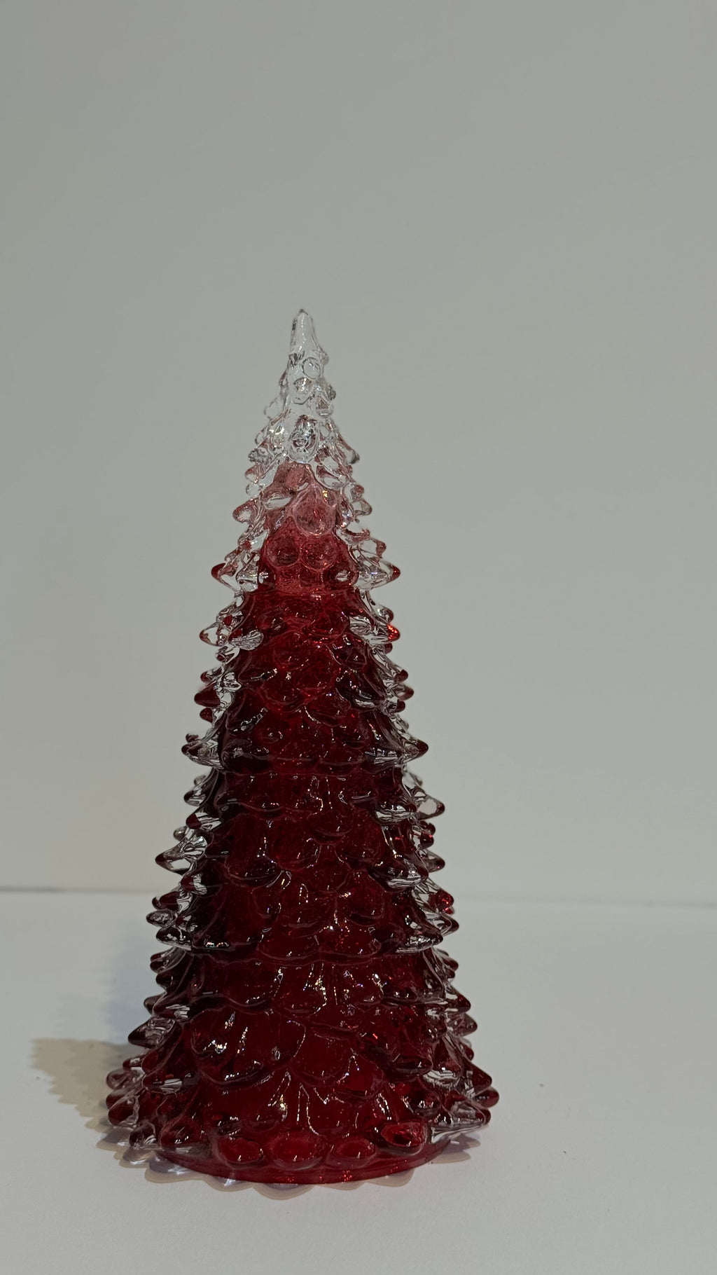 Pino de vidrio rojo burgundy