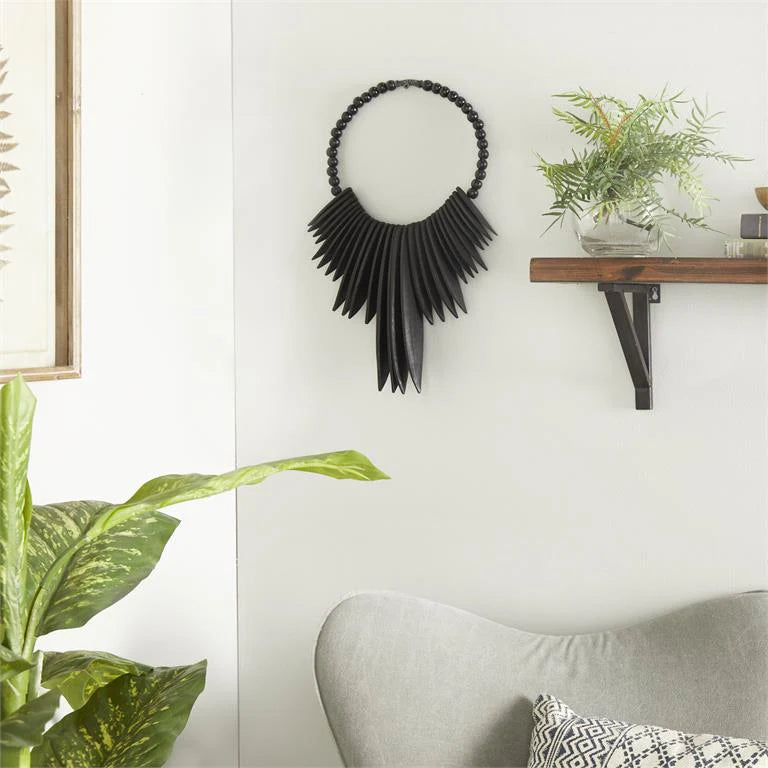 COLLAR DECORATIVO DE PARED BOHEMIO NEGRO