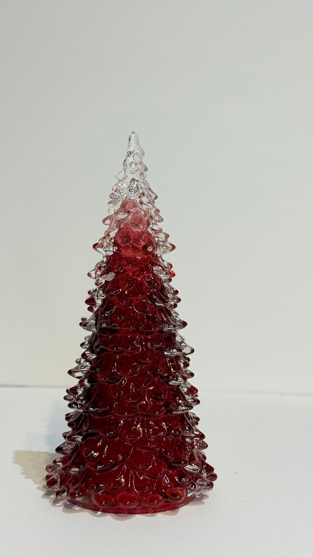 Pino de vidrio rojo burgundy