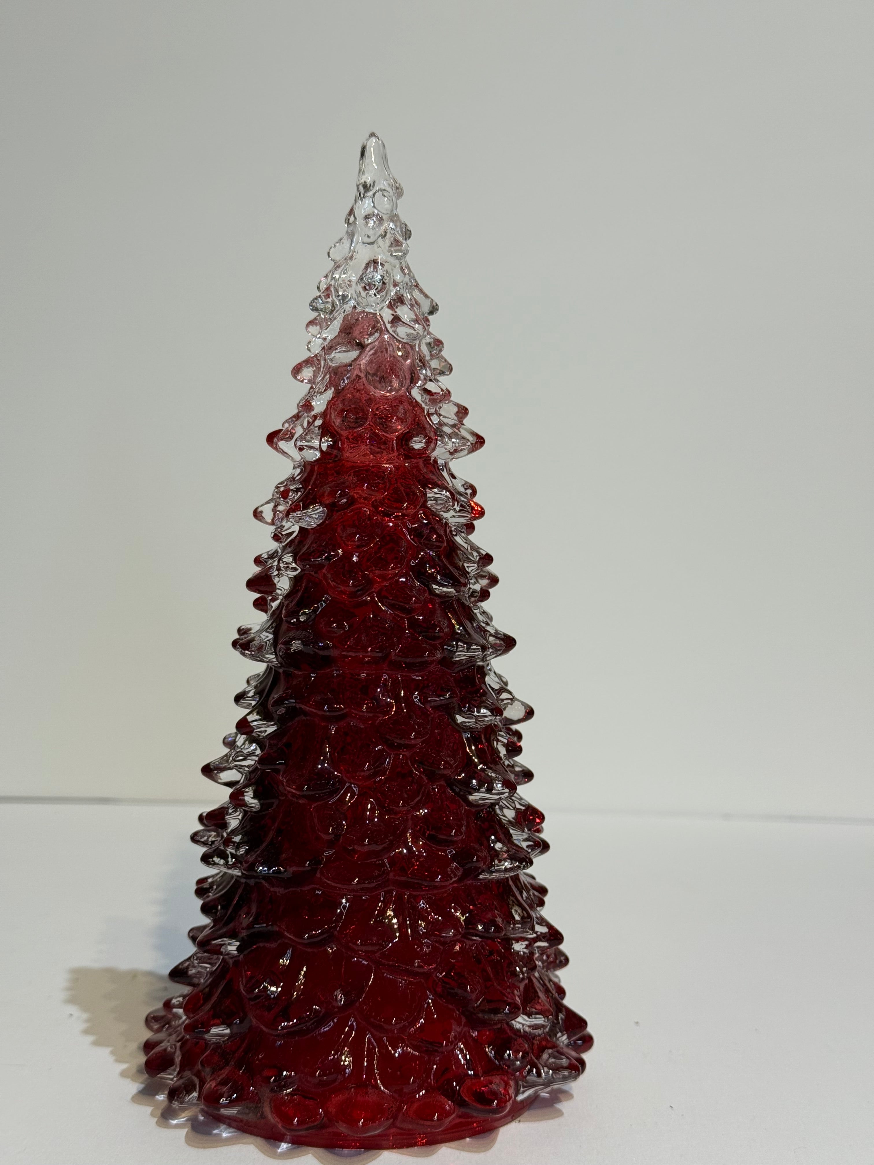 Pino de vidrio rojo burgundy