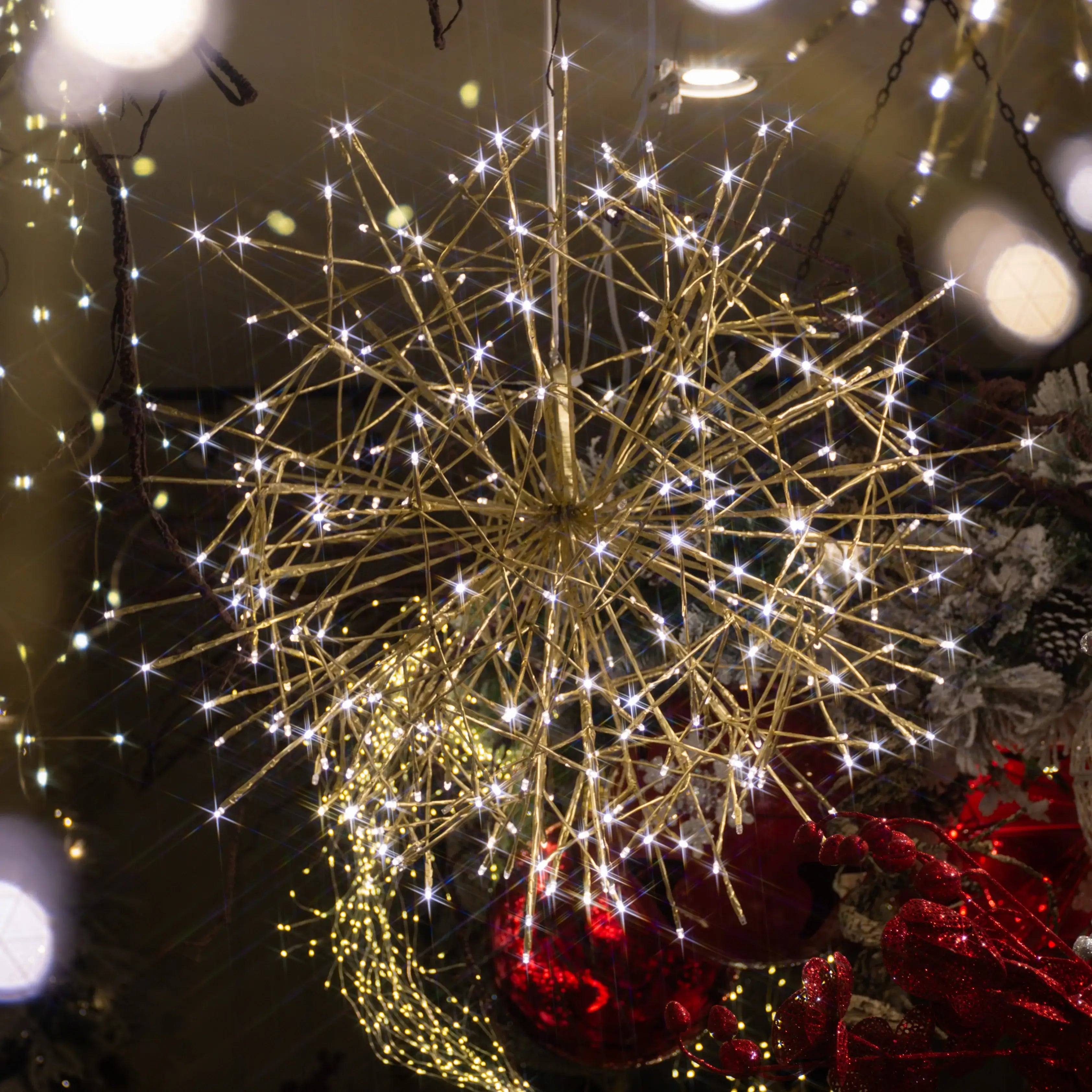 ERIZO DE LUZ LED 120F CALIDA