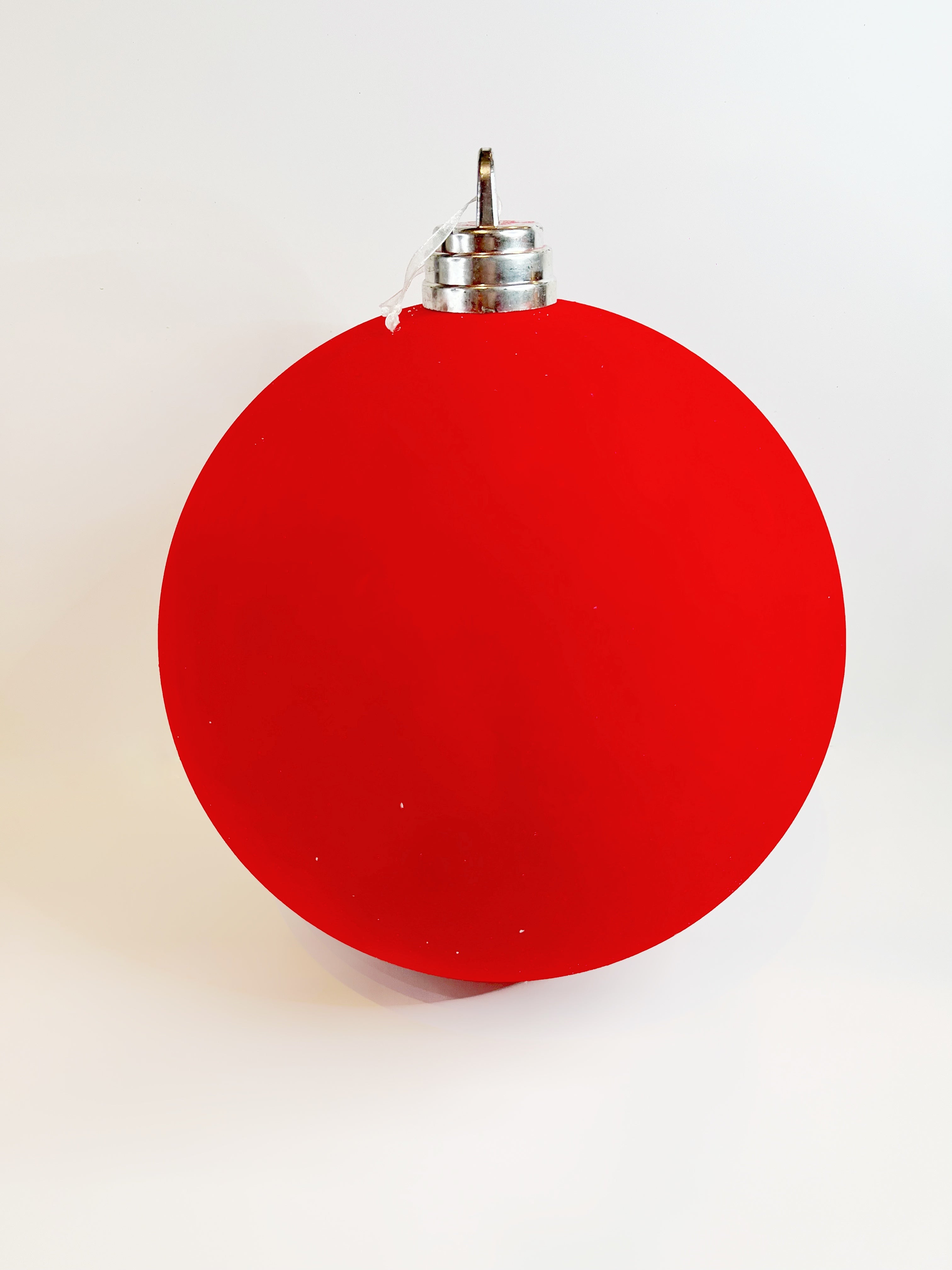 esfera de terciopelo rojo 30cm