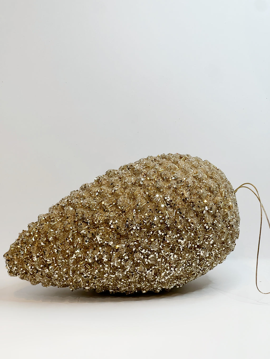 Piña decorativa  dorada de 35cm