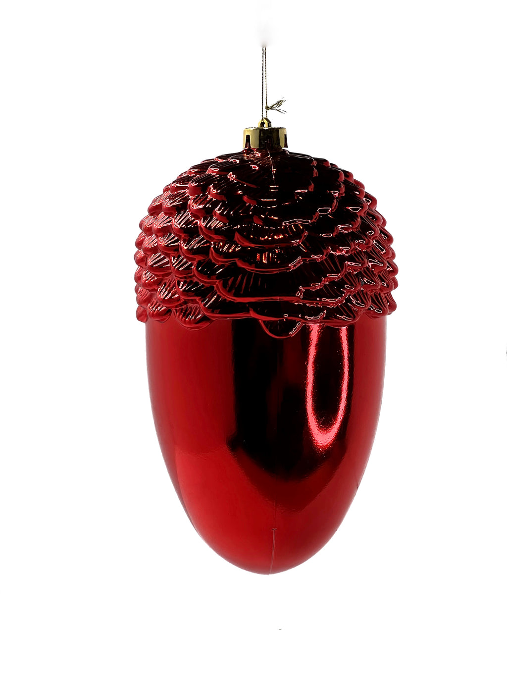 bellota grande 18cm espejo rojo