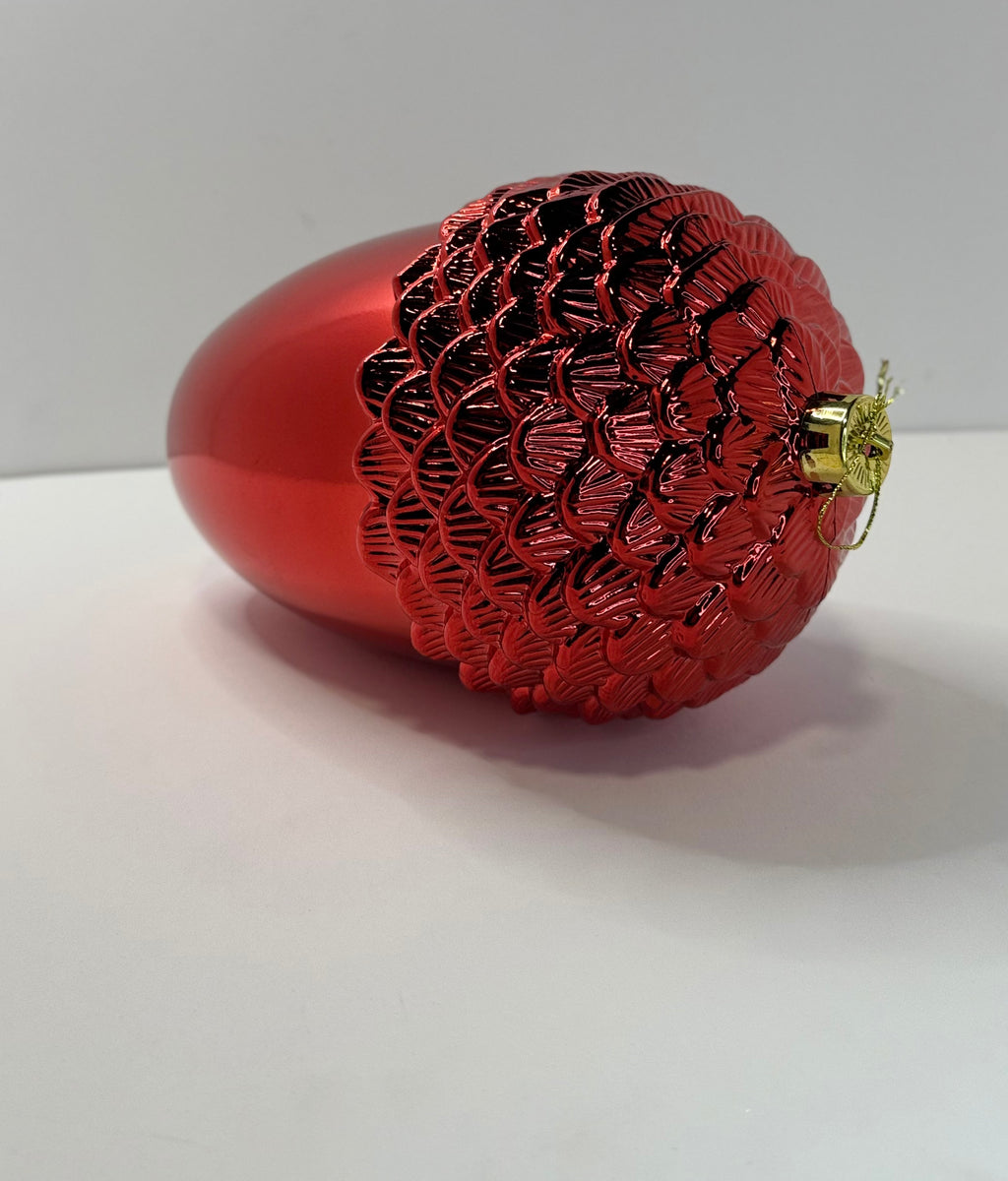 bellota grande 18cm espejo rojo