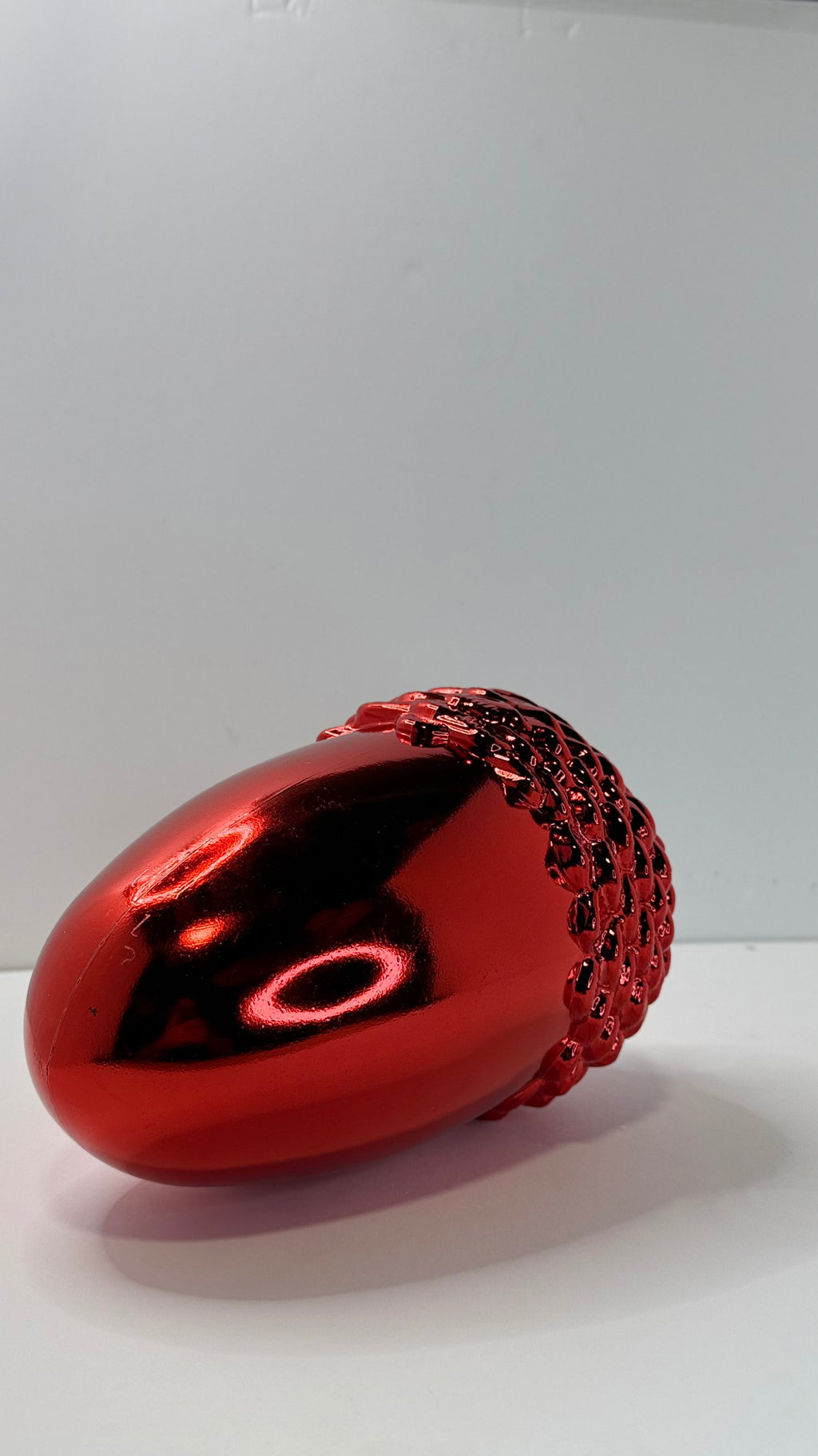 bellota grande 18cm espejo rojo