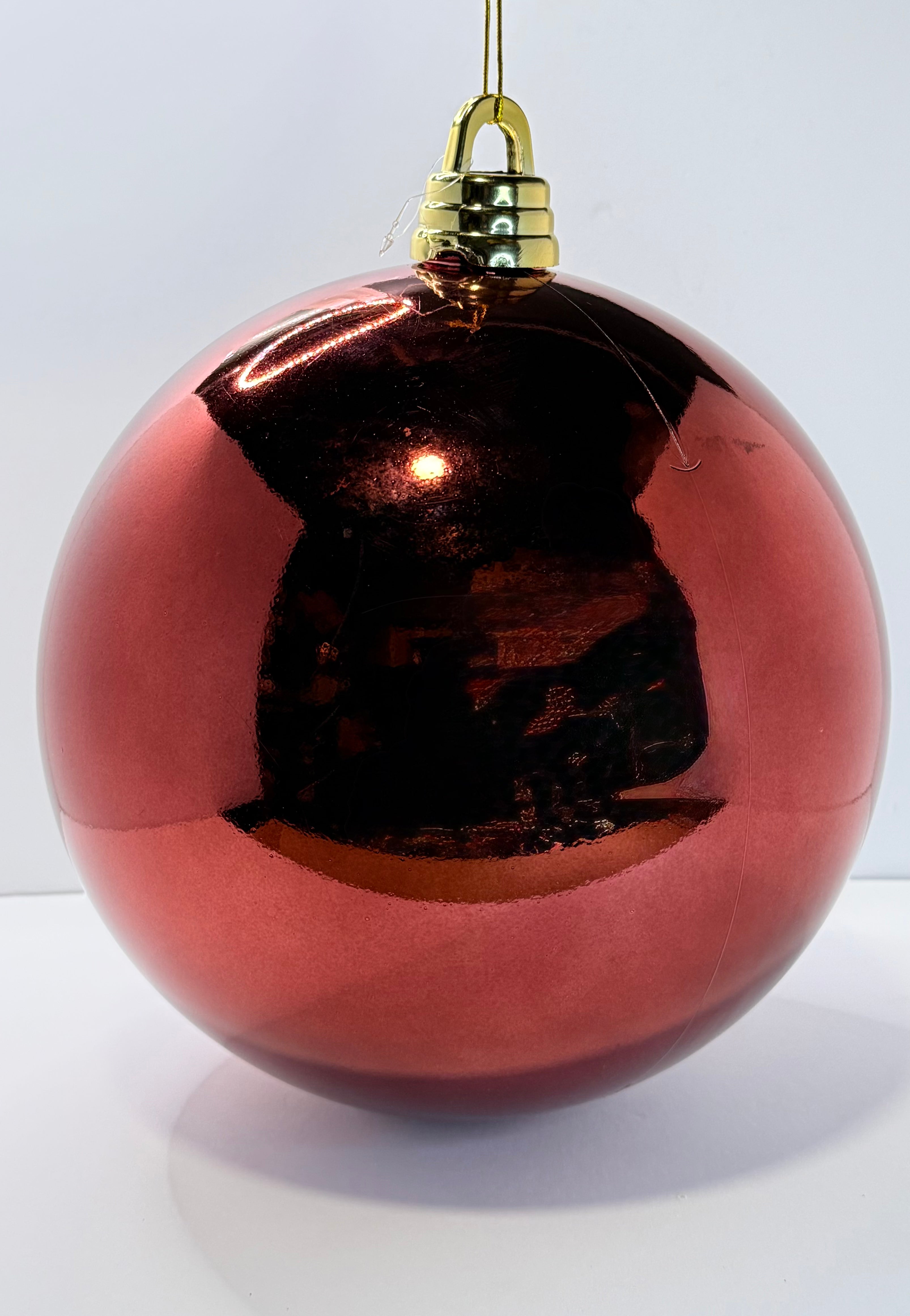 Esfera de espejo color vino 30 cm