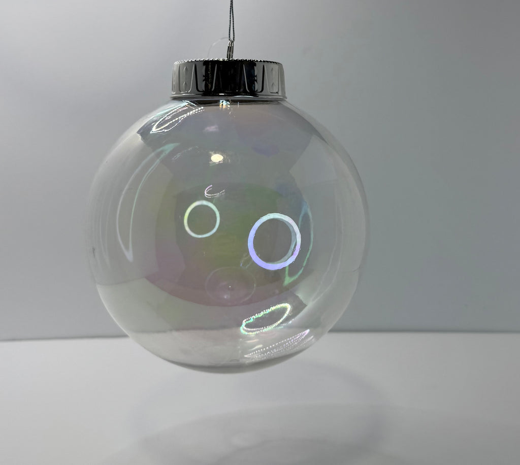 Esfera transparente tornasol20 cm