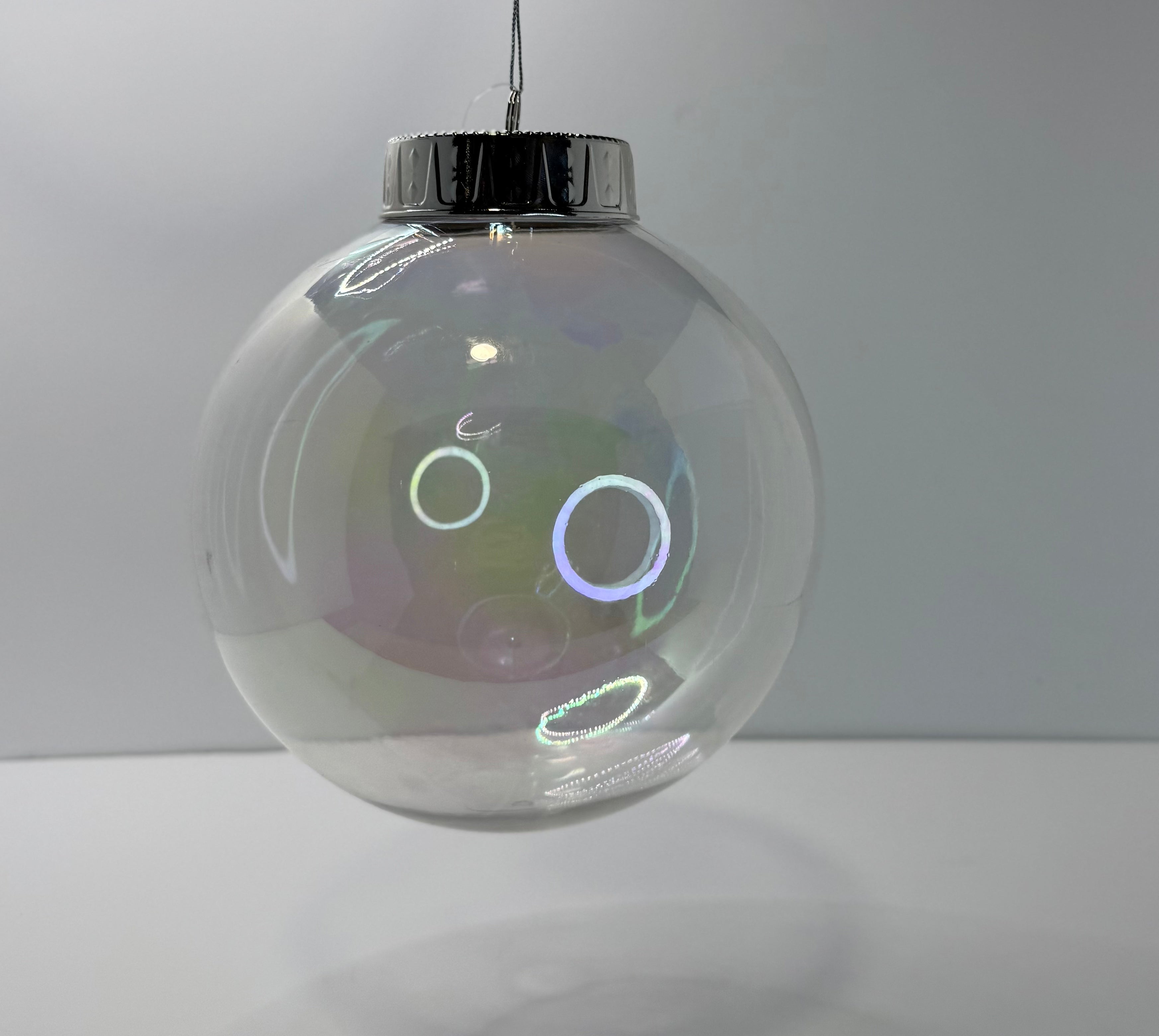 Esfera transparente tornasol20 cm