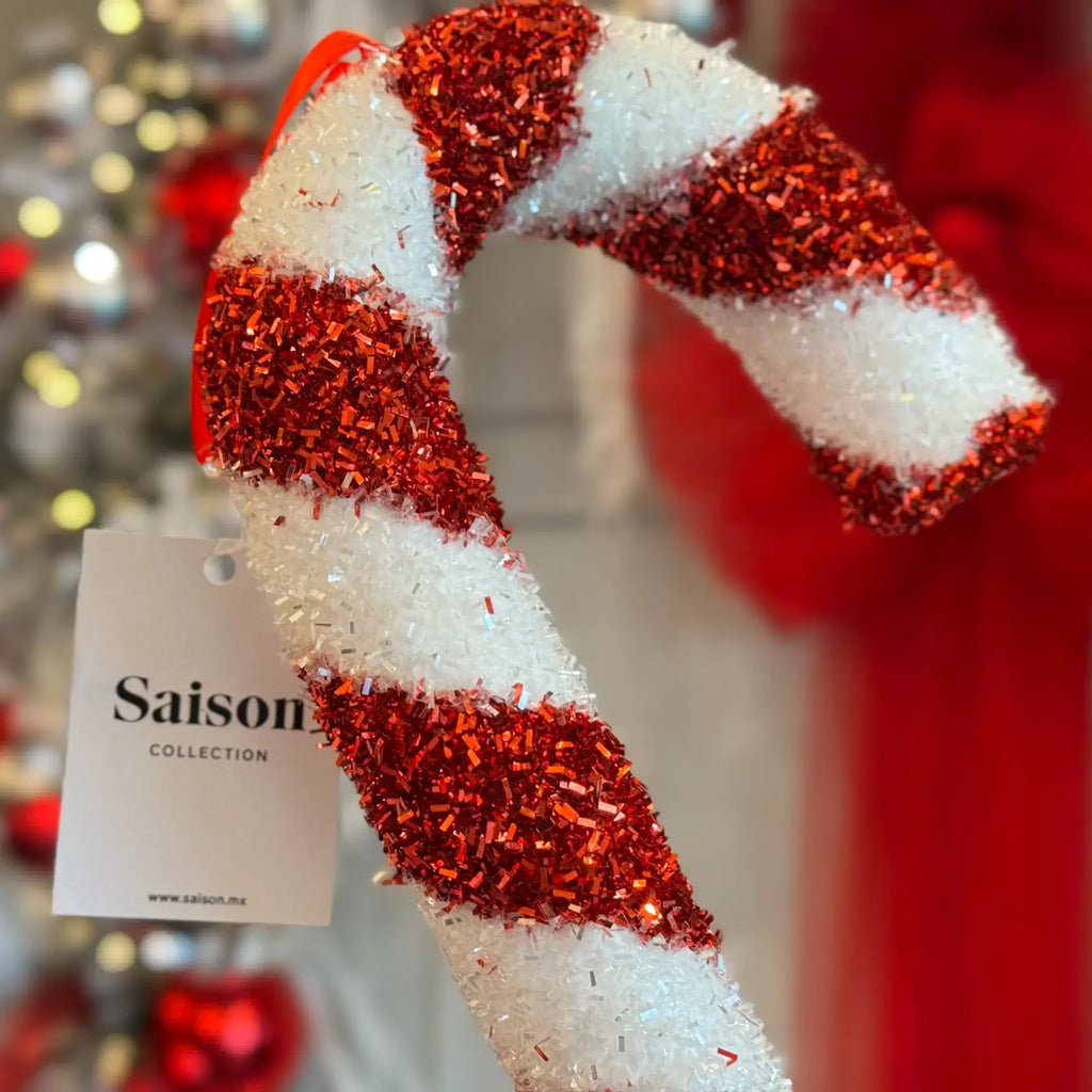 BASTON CARAMELO 40 CM ROJO/BLANCO