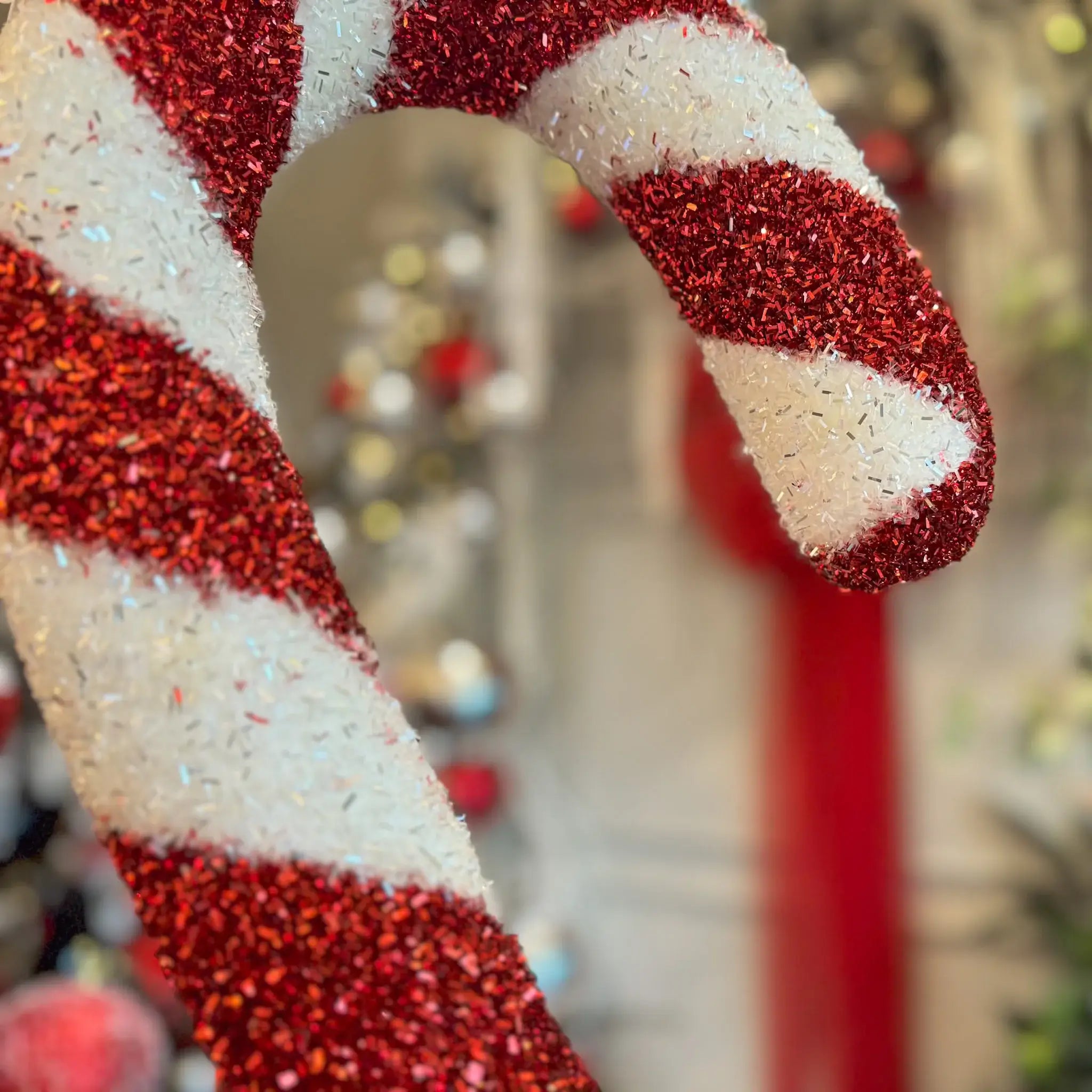 BASTON CARAMELO 91 CM ROJO/BLANCO