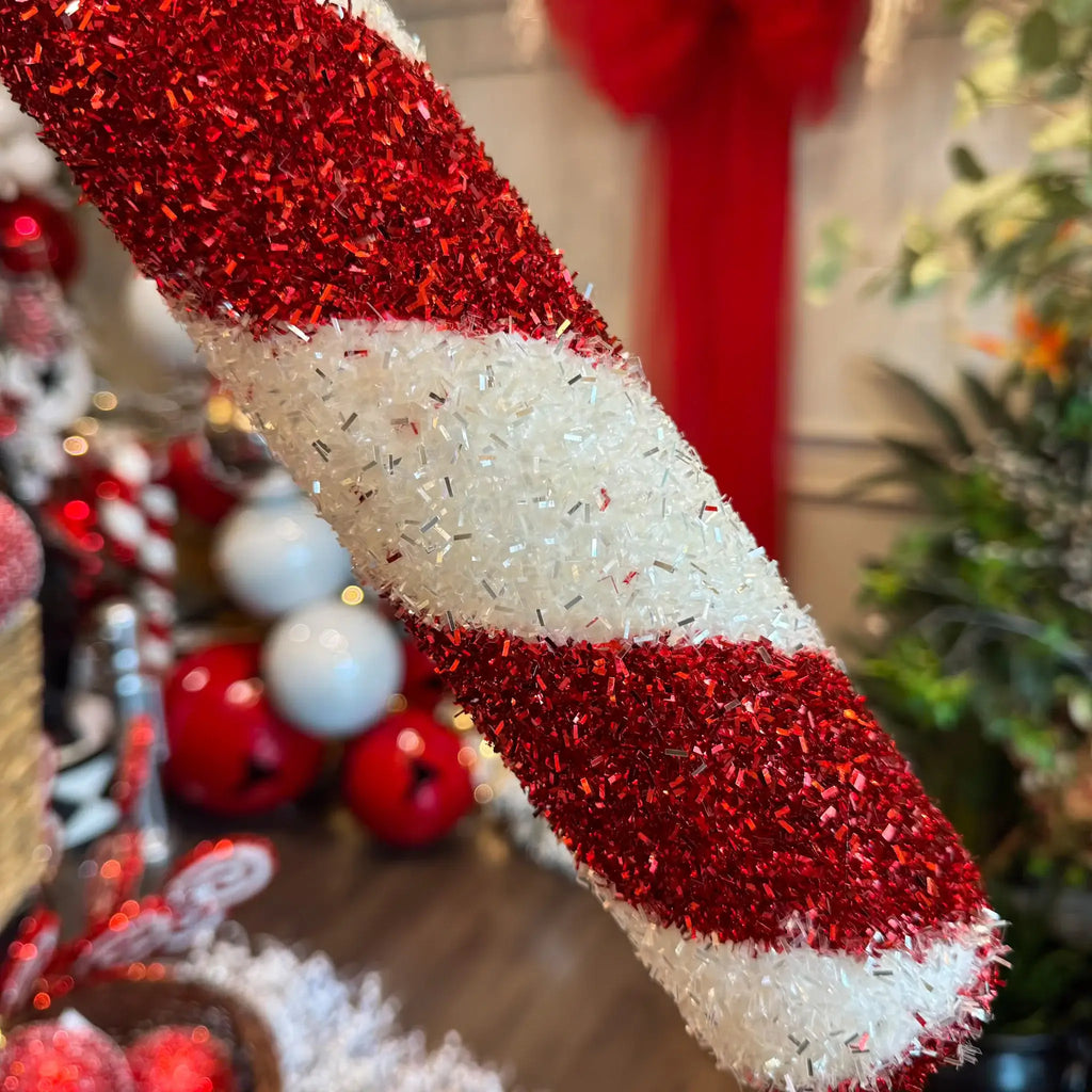 BASTON CARAMELO 91 CM ROJO/BLANCO