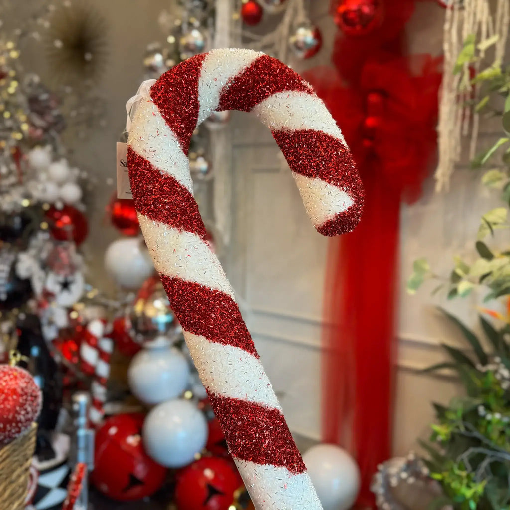 BASTON CARAMELO 91 CM ROJO/BLANCO