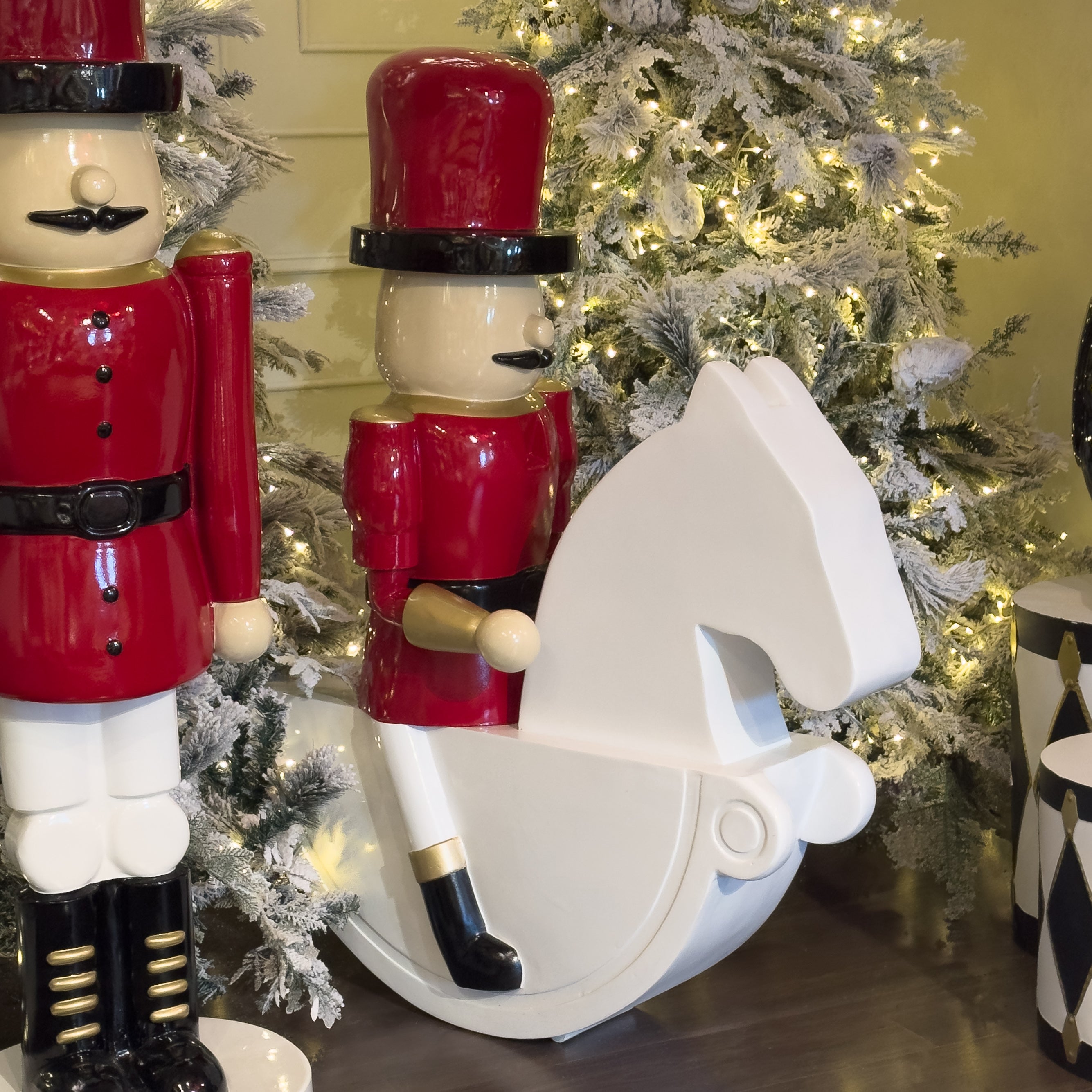 JINETE CON CABALLO FIBRA DE VIDRIO