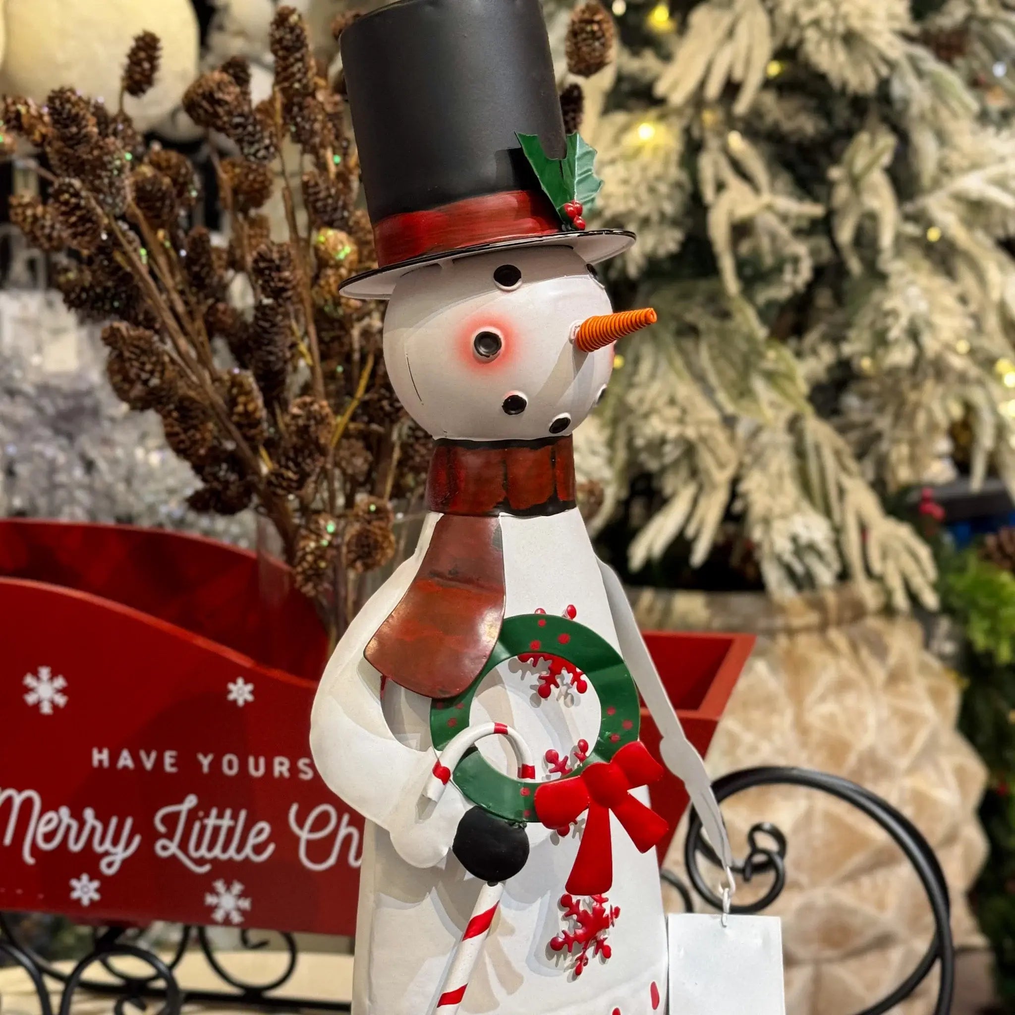 MUÑECO DE NIEVE METAL