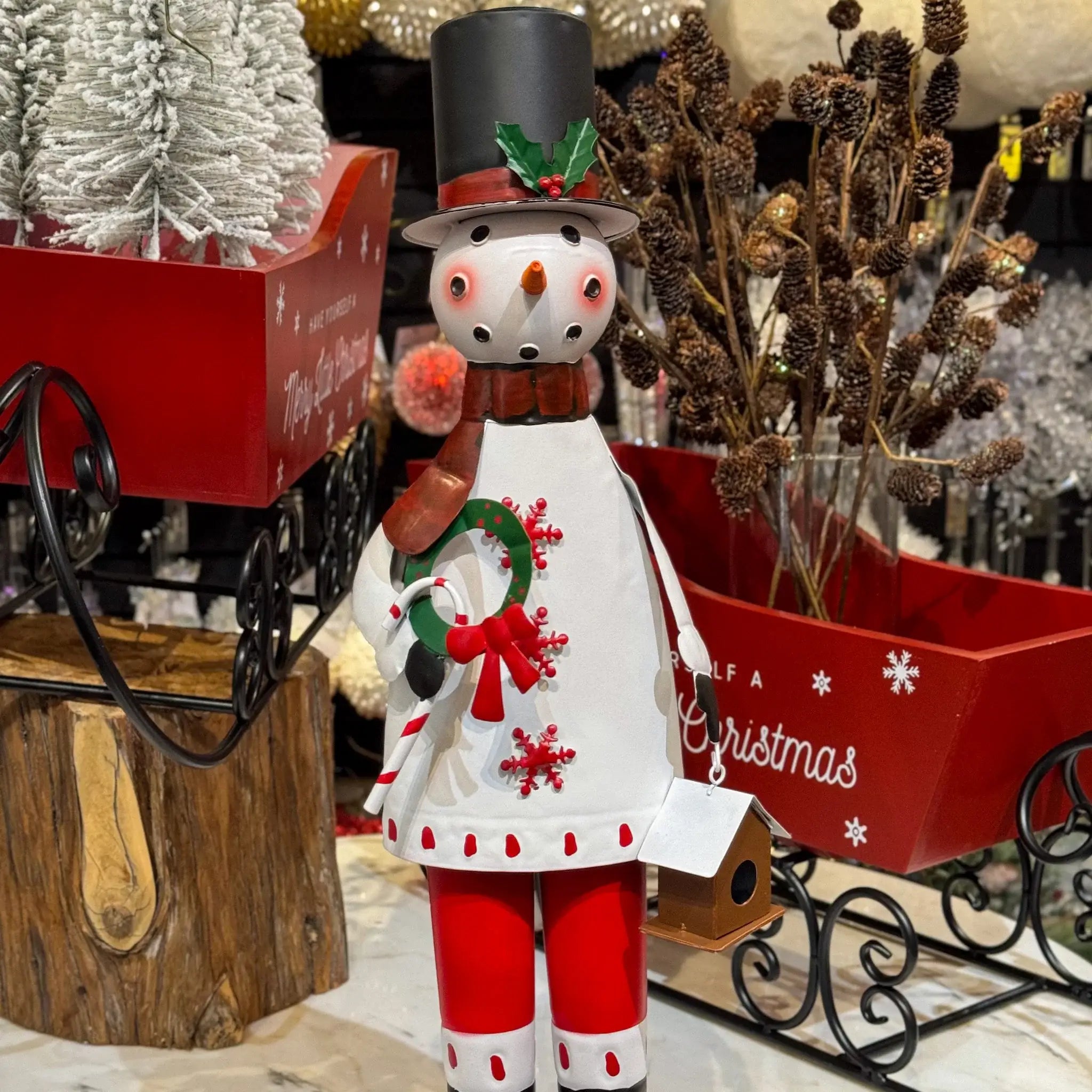 MUÑECO DE NIEVE METAL